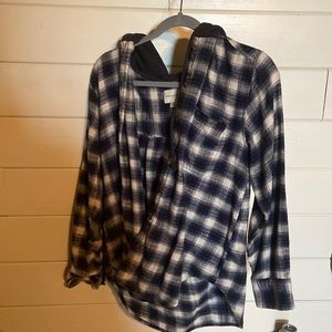 American Eagle hoodie flannel